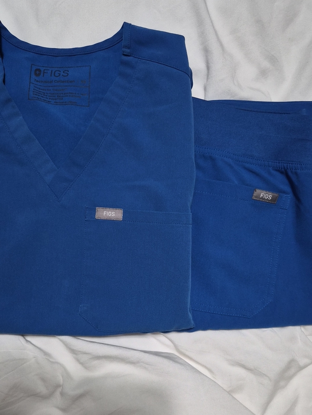 Figs Set- Royal Blue XS Top XS Pants